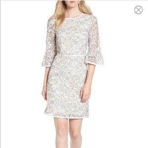 DRAPER JAMES | WHITE LACE FLORAL DRESS